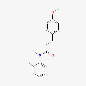 N-ethyl-3-(4-methoxyphenyl)-N-(2-methylphenyl)propanamide