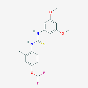 N-[4-(difluoromethoxy)-2-methylphenyl]-N'-(3,5-dimethoxyphenyl)thiourea
