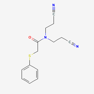 N,N-bis(2-cyanoethyl)-2-(phenylthio)acetamide