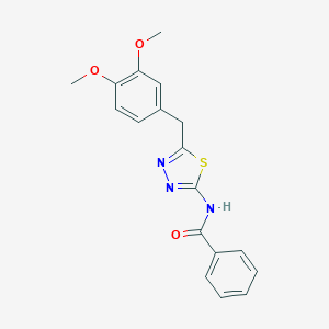 molecular formula C18H17N3O3S B461964 N-[5-(3,4-dimethoxybenzyl)-1,3,4-thiadiazol-2-yl]benzamide CAS No. 321530-36-3