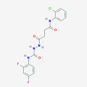2-{4-[(2-chlorophenyl)amino]-4-oxobutanoyl}-N-(2,4-difluorophenyl)hydrazinecarboxamide