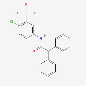N-[4-chloro-3-(trifluoromethyl)phenyl]-2,2-diphenylacetamide