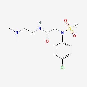 molecular formula C13H20ClN3O3S B4619675 N~2~-(4-chlorophenyl)-N~1~-[2-(dimethylamino)ethyl]-N~2~-(methylsulfonyl)glycinamide 
