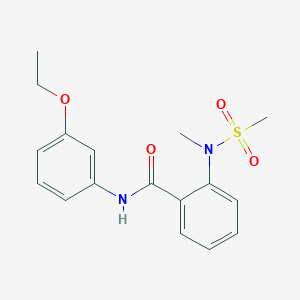 N-(3-ethoxyphenyl)-2-[methyl(methylsulfonyl)amino]benzamide