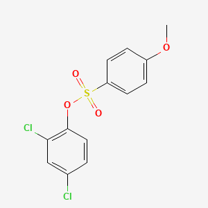 molecular formula C13H10Cl2O4S B4619684 2,4-dichlorophenyl 4-methoxybenzenesulfonate 