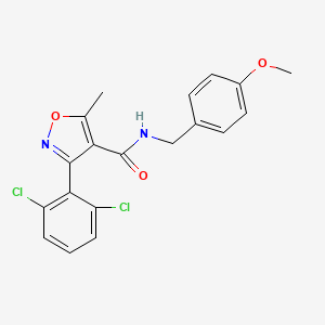 3-(2,6-dichlorophenyl)-N-(4-methoxybenzyl)-5-methyl-4-isoxazolecarboxamide