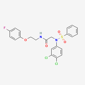 N~2~-(3,4-dichlorophenyl)-N~1~-[2-(4-fluorophenoxy)ethyl]-N~2~-(phenylsulfonyl)glycinamide