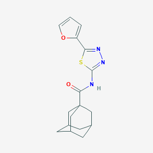 molecular formula C17H19N3O2S B461975 N-[5-(2-furyl)-1,3,4-thiadiazol-2-yl]-1-adamantanecarboxamide CAS No. 321530-46-5