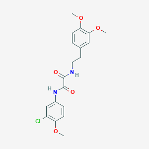 N-(3-chloro-4-methoxyphenyl)-N'-[2-(3,4-dimethoxyphenyl)ethyl]ethanediamide
