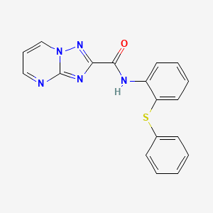 N-[2-(phenylthio)phenyl][1,2,4]triazolo[1,5-a]pyrimidine-2-carboxamide