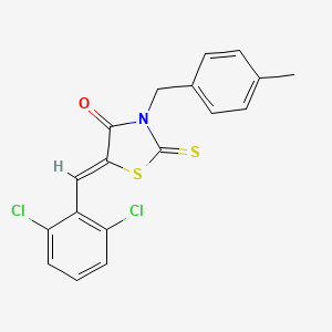 molecular formula C18H13Cl2NOS2 B4619814 5-(2,6-二氯苄叉亚甲基)-3-(4-甲基苄基)-2-硫代-1,3-噻唑烷-4-酮 