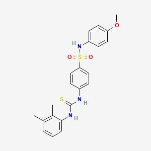 molecular formula C22H23N3O3S2 B4619902 4-({[(2,3-二甲基苯基)氨基]碳硫酰}氨基)-N-(4-甲氧基苯基)苯磺酰胺 