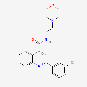 2-(3-chlorophenyl)-N-[2-(morpholin-4-yl)ethyl]quinoline-4-carboxamide