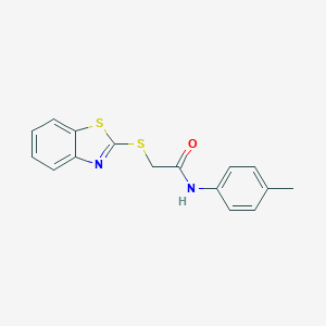 2-(1,3-benzothiazol-2-ylsulfanyl)-N-(4-methylphenyl)acetamide