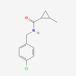 molecular formula C12H14ClNO B4620082 N-(4-chlorobenzyl)-2-methylcyclopropanecarboxamide 