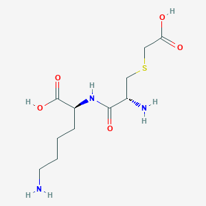 molecular formula C11H21N3O5S B046201 卡波西司他-赖氨酸 CAS No. 82951-55-1