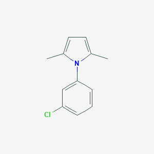 molecular formula C12H12ClN B462016 1-(3-chlorophenyl)-2,5-dimethyl-1H-pyrrole CAS No. 32570-14-2