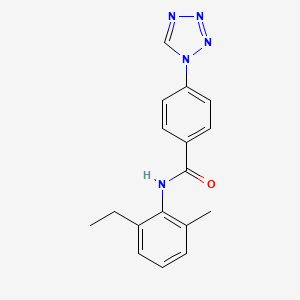 molecular formula C17H17N5O B4620169 N-(2-ethyl-6-methylphenyl)-4-(1H-tetrazol-1-yl)benzamide CAS No. 924829-10-7
