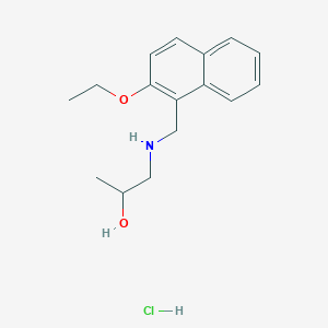 molecular formula C16H22ClNO2 B4620213 1-{[(2-乙氧基-1-萘基)甲基]氨基}丙烷-2-醇盐酸盐 