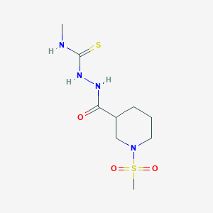 N-methyl-2-{[1-(methylsulfonyl)-3-piperidinyl]carbonyl}hydrazinecarbothioamide