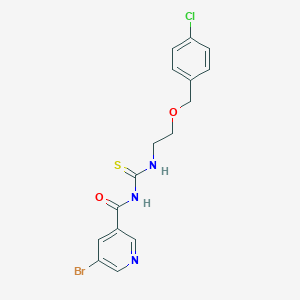 5-bromo-N-((2-((4-chlorobenzyl)oxy)ethyl)carbamothioyl)nicotinamide