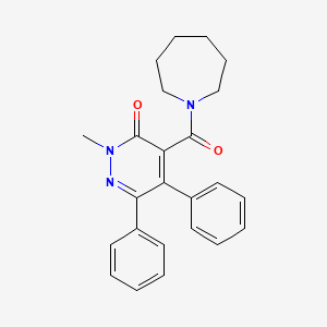 4-(1-azepanylcarbonyl)-2-methyl-5,6-diphenyl-3(2H)-pyridazinone