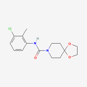 N-(3-chloro-2-methylphenyl)-1,4-dioxa-8-azaspiro[4.5]decane-8-carboxamide