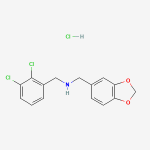 (1,3-benzodioxol-5-ylmethyl)(2,3-dichlorobenzyl)amine hydrochloride