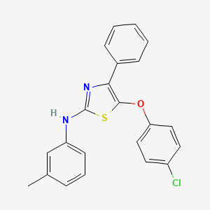 5-(4-chlorophenoxy)-N-(3-methylphenyl)-4-phenyl-1,3-thiazol-2-amine