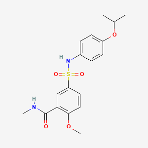 5-{[(4-isopropoxyphenyl)amino]sulfonyl}-2-methoxy-N-methylbenzamide
