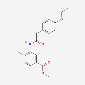 methyl 3-{[(4-ethoxyphenyl)acetyl]amino}-4-methylbenzoate