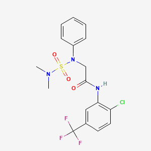 N~1~-[2-chloro-5-(trifluoromethyl)phenyl]-N~2~-[(dimethylamino)sulfonyl]-N~2~-phenylglycinamide