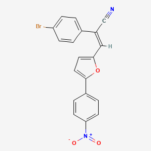 2-(4-bromophenyl)-3-[5-(4-nitrophenyl)-2-furyl]acrylonitrile