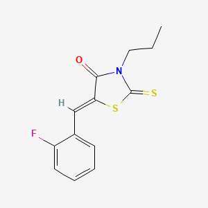 5-(2-fluorobenzylidene)-3-propyl-2-thioxo-1,3-thiazolidin-4-one