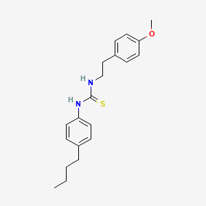molecular formula C20H26N2OS B4620686 N-(4-butylphenyl)-N'-[2-(4-methoxyphenyl)ethyl]thiourea 
