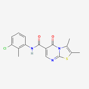 N-(3-chloro-2-methylphenyl)-2,3-dimethyl-5-oxo-5H-[1,3]thiazolo[3,2-a]pyrimidine-6-carboxamide