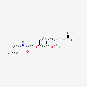 ethyl 3-(4-methyl-7-{2-[(4-methylphenyl)amino]-2-oxoethoxy}-2-oxo-2H-chromen-3-yl)propanoate