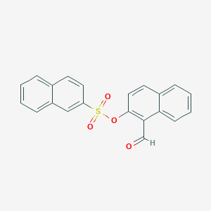 molecular formula C21H14O4S B4620785 1-formyl-2-naphthyl 2-naphthalenesulfonate 