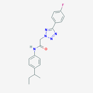 molecular formula C19H20FN5O B462079 N-(4-butan-2-ylphenyl)-2-[5-(4-fluorophenyl)tetrazol-2-yl]acetamide CAS No. 429638-56-2