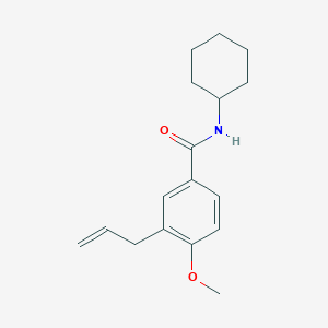 molecular formula C17H23NO2 B4620792 3-allyl-N-cyclohexyl-4-methoxybenzamide 