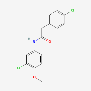 N-(3-chloro-4-methoxyphenyl)-2-(4-chlorophenyl)acetamide