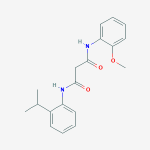 molecular formula C19H22N2O3 B4620841 N-(2-isopropylphenyl)-N'-(2-methoxyphenyl)malonamide 