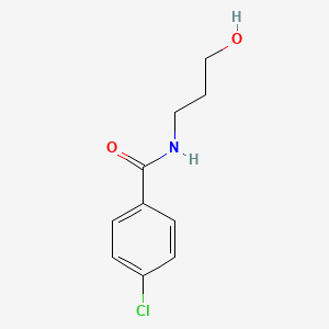 molecular formula C10H12ClNO2 B4620850 4-chloro-N-(3-hydroxypropyl)benzamide 