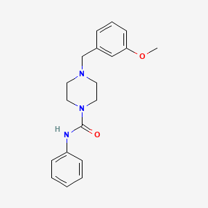 molecular formula C19H23N3O2 B4620875 4-(3-甲氧基苄基)-N-苯基-1-哌嗪甲酰胺 