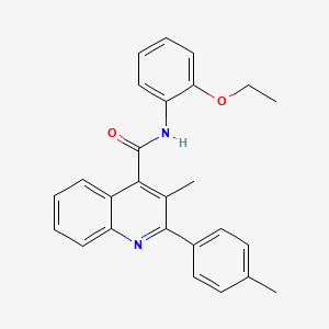 molecular formula C26H24N2O2 B4620886 N-(2-乙氧基苯基)-3-甲基-2-(4-甲基苯基)-4-喹啉甲酰胺 