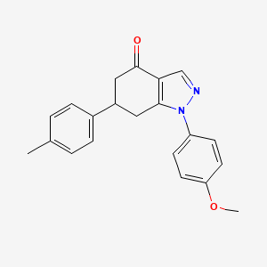 1-(4-methoxyphenyl)-6-(4-methylphenyl)-1,5,6,7-tetrahydro-4H-indazol-4-one