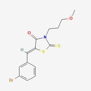 5-(3-bromobenzylidene)-3-(3-methoxypropyl)-2-thioxo-1,3-thiazolidin-4-one