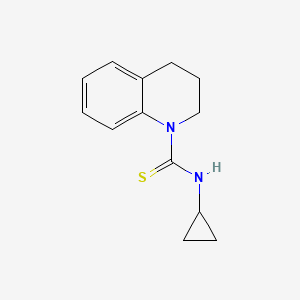 molecular formula C13H16N2S B4620952 N-cyclopropyl-3,4-dihydro-1(2H)-quinolinecarbothioamide 