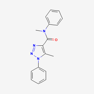 molecular formula C17H16N4O B4620956 N,5-dimethyl-N,1-diphenyl-1H-1,2,3-triazole-4-carboxamide 