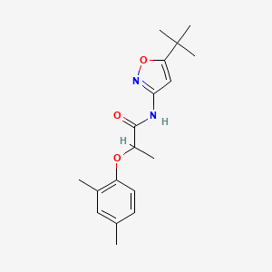 N-(5-tert-butyl-3-isoxazolyl)-2-(2,4-dimethylphenoxy)propanamide